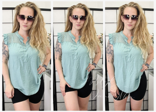 Lehká halenka - mátová