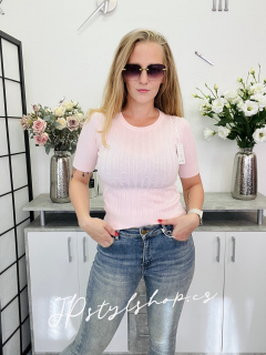 Kombinovaná úpletová halenka Jasny