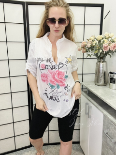 Košilová halenka s potiskem - VII