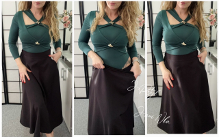 Nádherné body - lahvově zelené