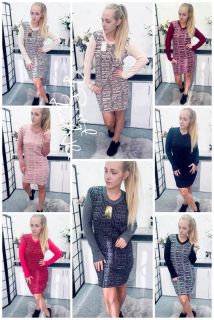 Úpletový prodloužený svetřík/šaty