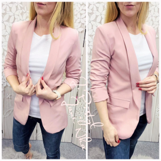 Elegantní sako - pudrové