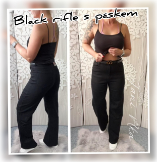 Black rifle s páskem