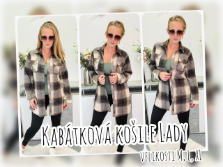 Dlouhá kabátková košile Lady