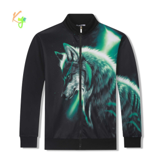 Chlapecká teplejší mikina Vlk - Kugo